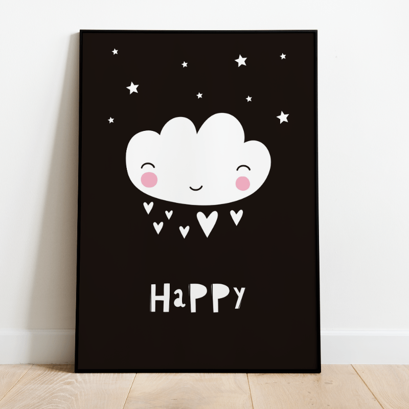 Kinderkamer poster wolk