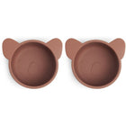 Snackdoos siliconen 2-pack mahonie 8x4.5 cm