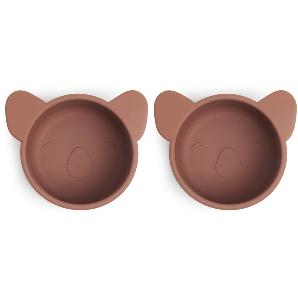 Snackdoos siliconen 2-pack mahonie 8x4.5 cm