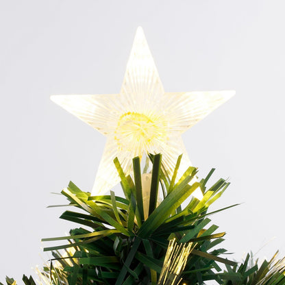 Mercury Kunstkerstboom met Fiber Optic LED Verlichting - H150 x Ø65 cm - Groen