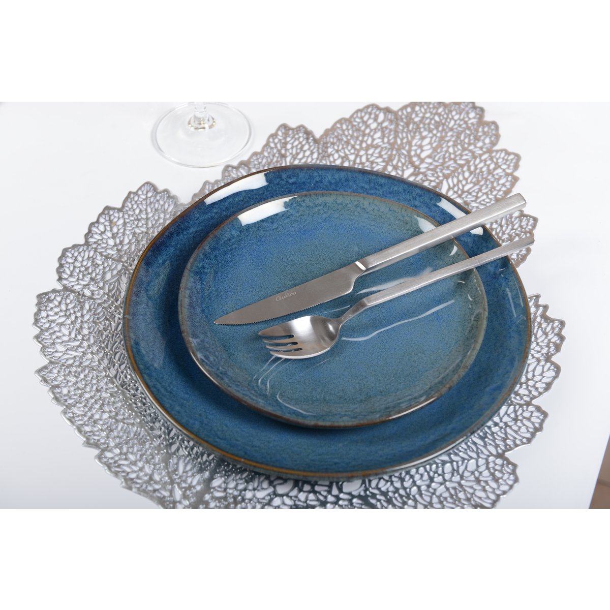 Onderzetter zilver 47x36 cm plastic