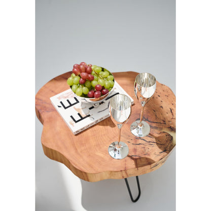 Champagnefluiten set van 2 edel verzilverd 23 cm 200 ml