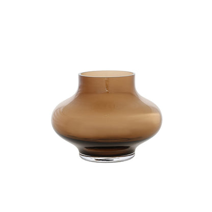 Vaas Ruvuma taupe glas Ø28 cm
