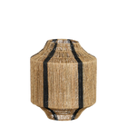 Lantaarn H36 x Ø30 cm jute zwart