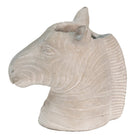 Flowerpot Zebra 16x10x15 cm Grey Stone Indoor Flowerpot