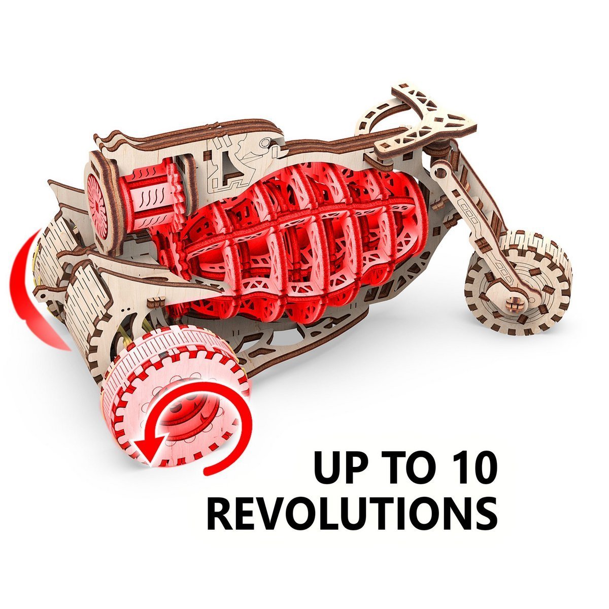 Mr Playwood 3D Houten Puzzel Kosmobike 10104 149 Onderdelen