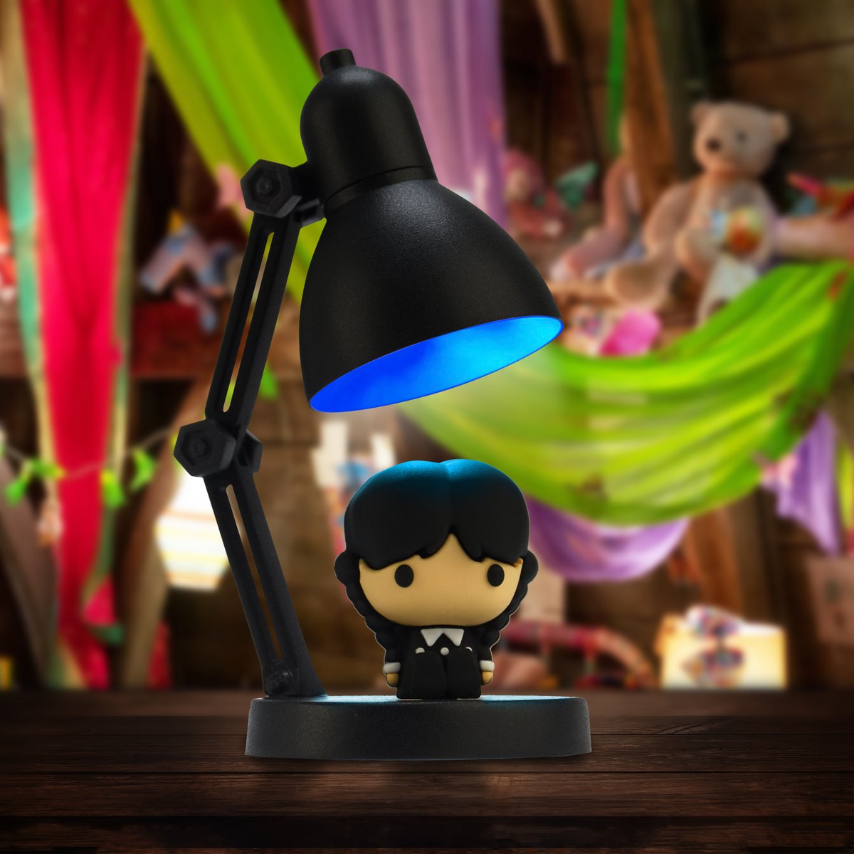 Wednesday Mini LED Lamp with Detachable Figure