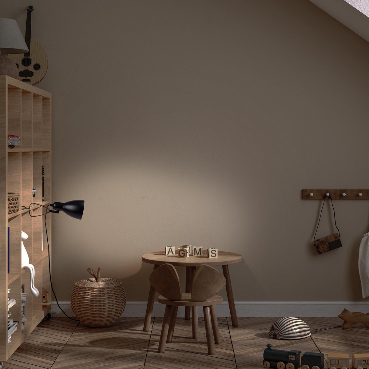 Klemtafellamp Mara 28 cm matzwart metaal