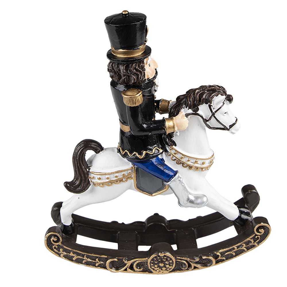 Christmas Decoration Nutcracker 18 cm Black Plastic