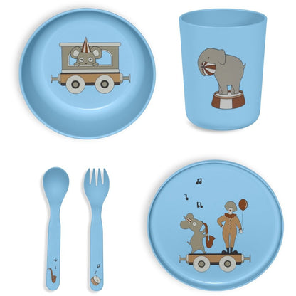 Marius Bioplastic PLA Dinnerware Set 5 Pack Food-Safe Everyday