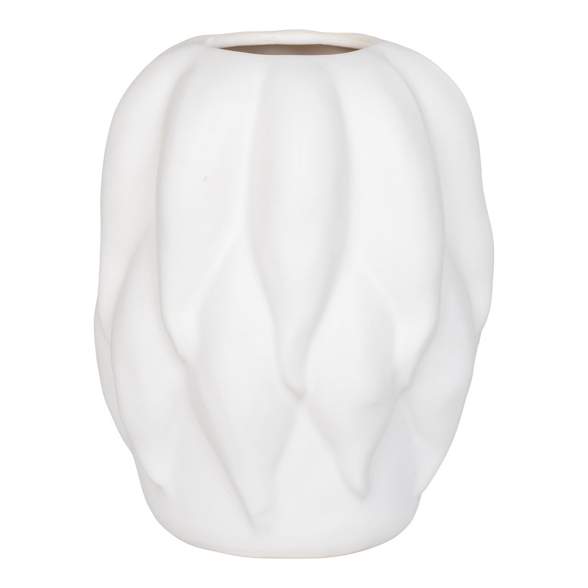 Vaas keramiek beige 19,5x19,5x26 cm