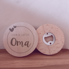 Round bottle opener for the sweetest grandma