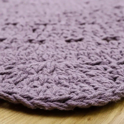 ALMA PURPLE Crocheted Children's Rug