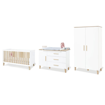 Kinderkamer Lumi 3-delig wit eiken