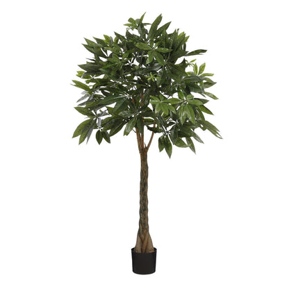 Kunstplant Pachira 120x50 cm groen