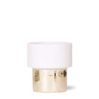 Plantenpot keramiek Ø9 cm goud wit