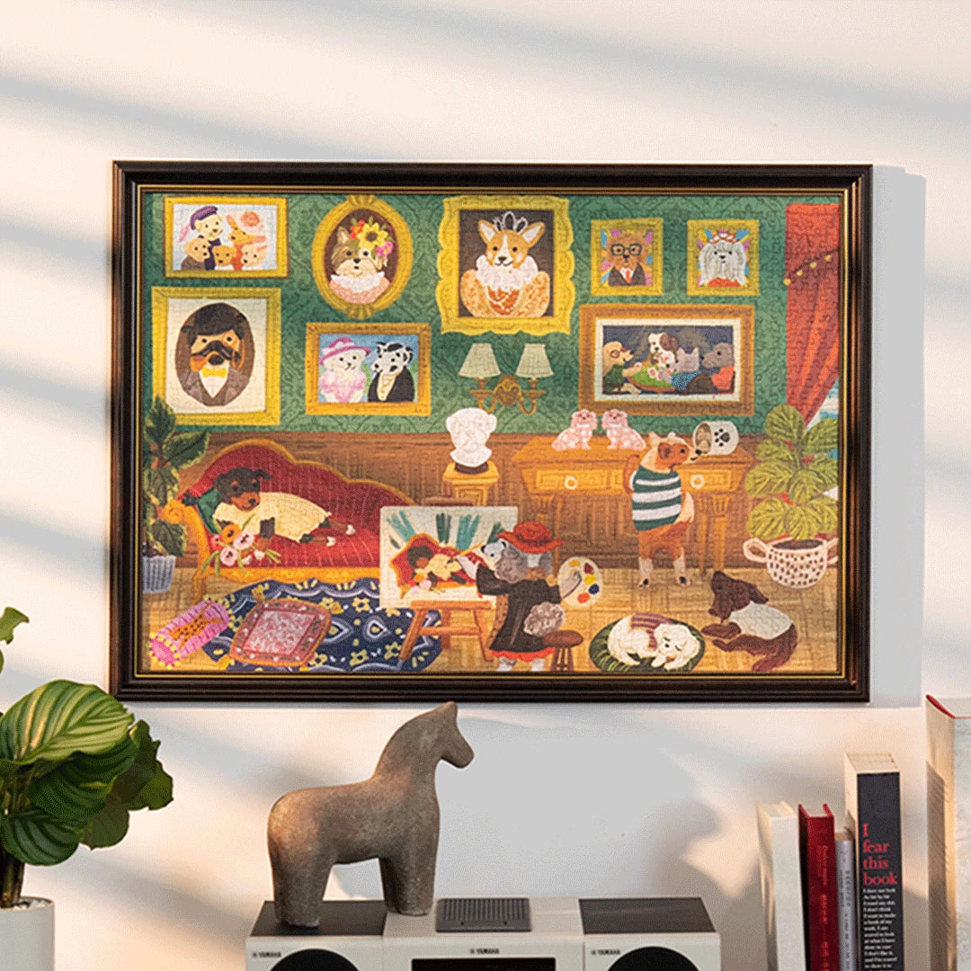Robotime, Jigsaw Puzzle, Joypiece, Doggie Art Gallery, PT008, 50x75cm