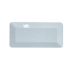 Rectangular white melamine drawer insert 43.5x21x2.5cm