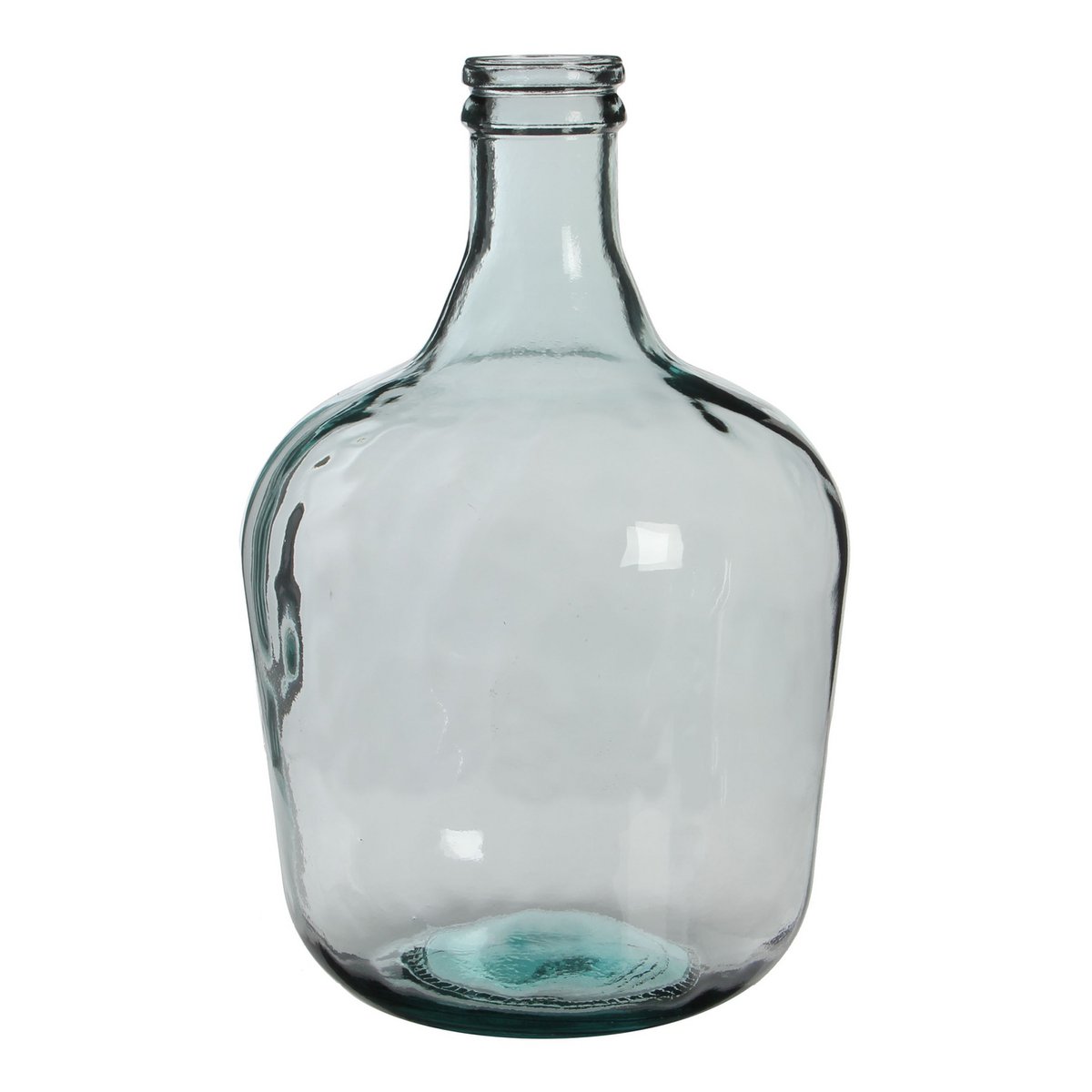Diego Fles Vaas - H42 x Ø27 cm - Gerecycled Glas - Transparant