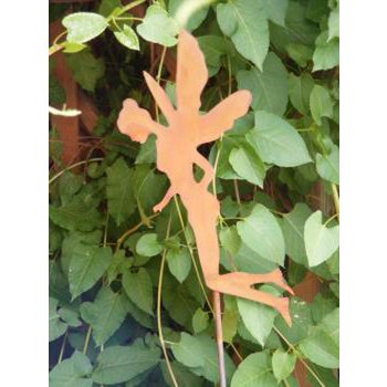 Tuindecoratie elf 115 cm metaal roestlook