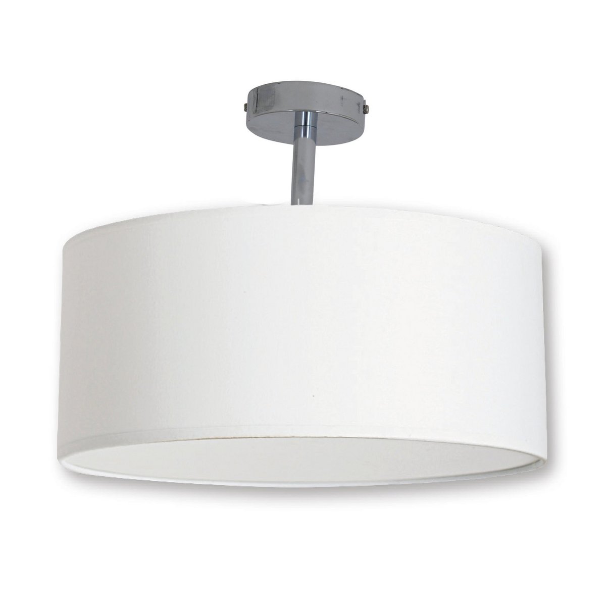 Textielplafondlicht New York Plafondlamp Wit E27 40 Cm