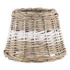 Lampshade Ø 20x15 cm Brown Rattan Fabric Lampshade