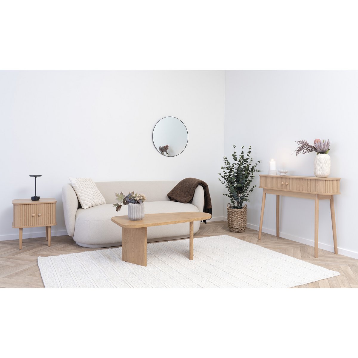 Salontafel 100x50x41 cm MDF decor paper houten poten