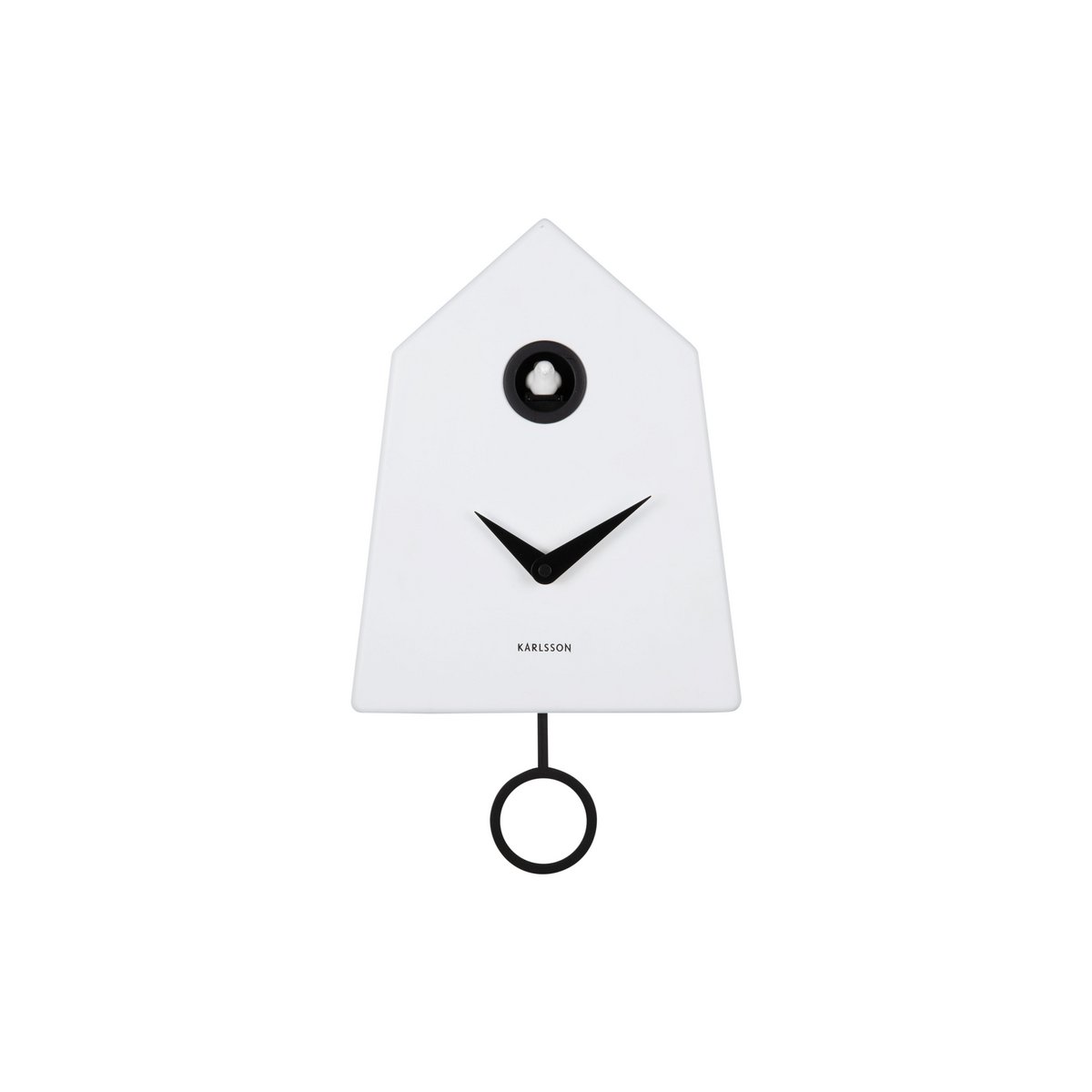 Wandklok Grafico 22x36 cm wit