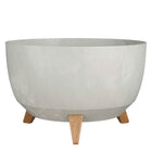 Plantenbak 40 cm grijs gerecycled plastic