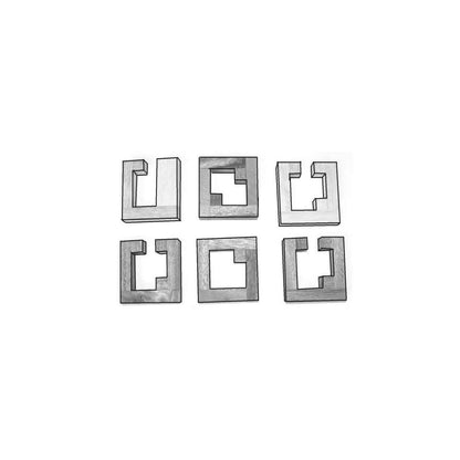 Houten puzzel 8x8x8 cm teakhout