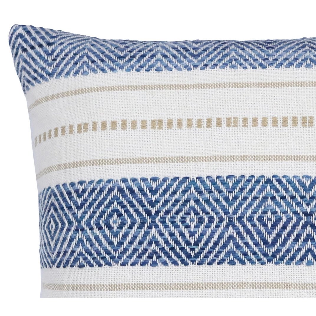 Blue White – Cushion Cover – Boho Pattern – 45×45 cm – Urbane Hide