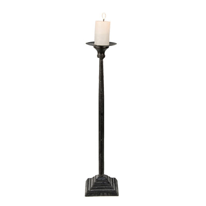 Kandelaar 44 cm zwart ijzer
