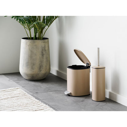 Hou Decoratieve pot, metaal, antiek beige, set van 2