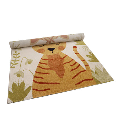 Tiger silly children's rug