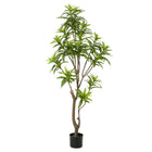 Kunstplant Dracaena 155 cm tweekleurig groen