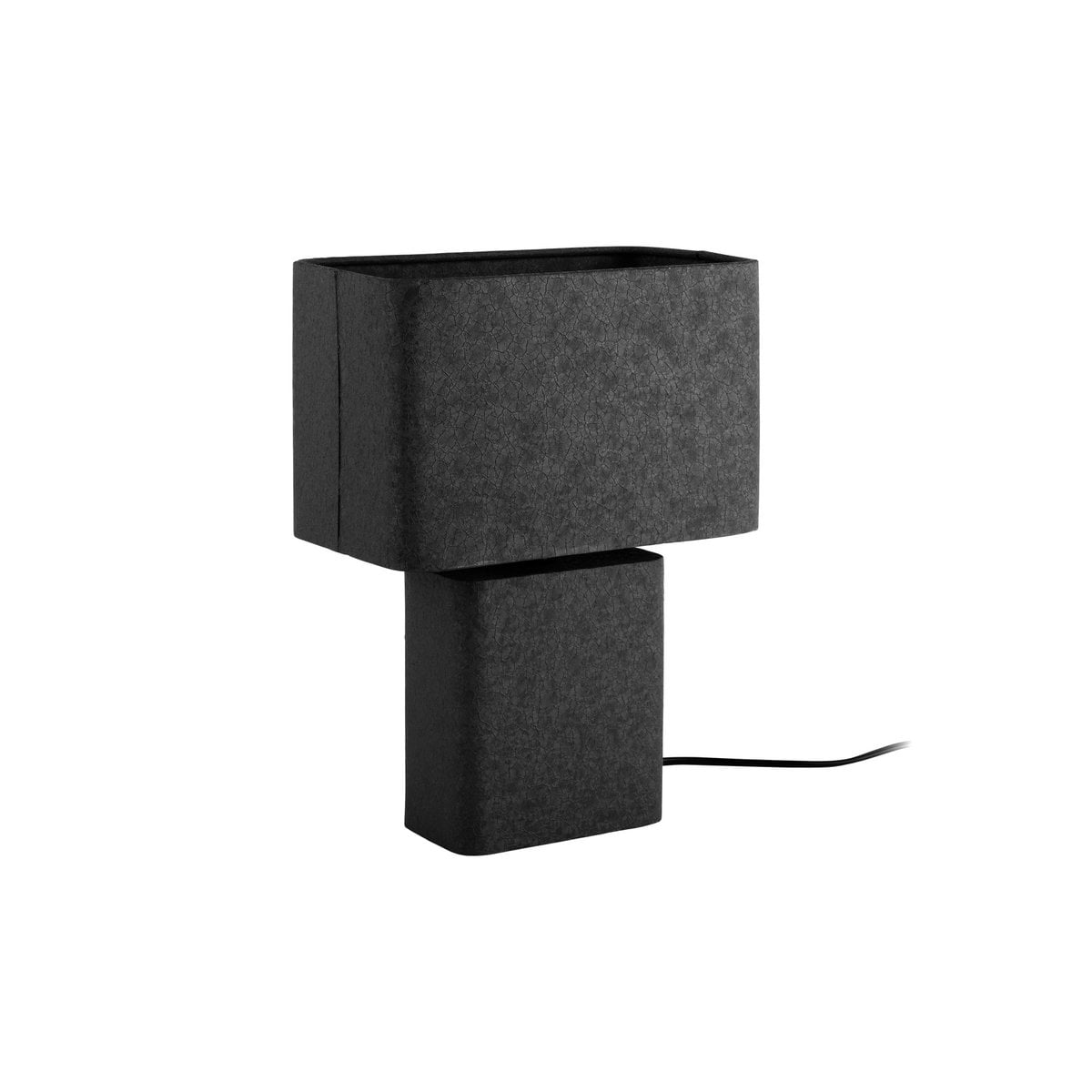 Tafellamp Boaz Recto 14x24x33 cm zwart ijzer