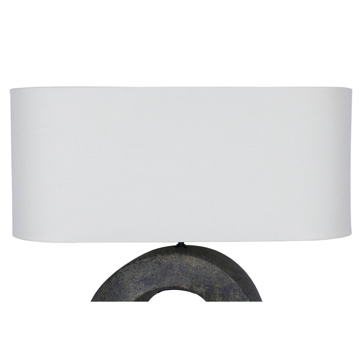 Tafellamp keramiek linnen groen beige 55 cm