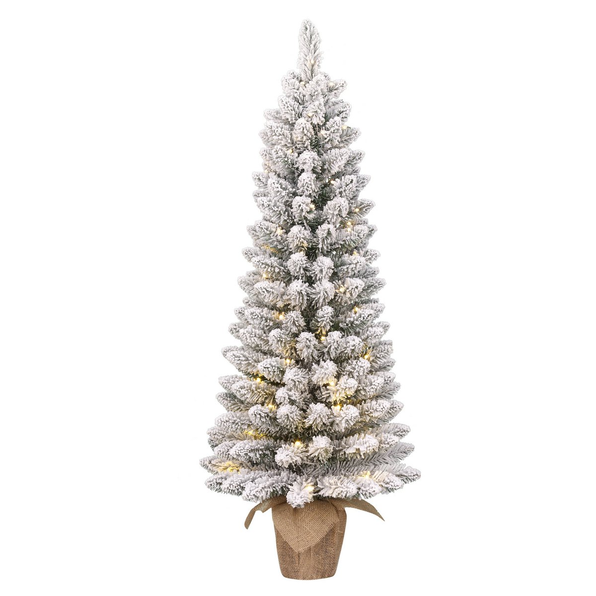 Gerlos Kunstkerstboom Groen Jute Warm Witte LED Hoogte90 Cm