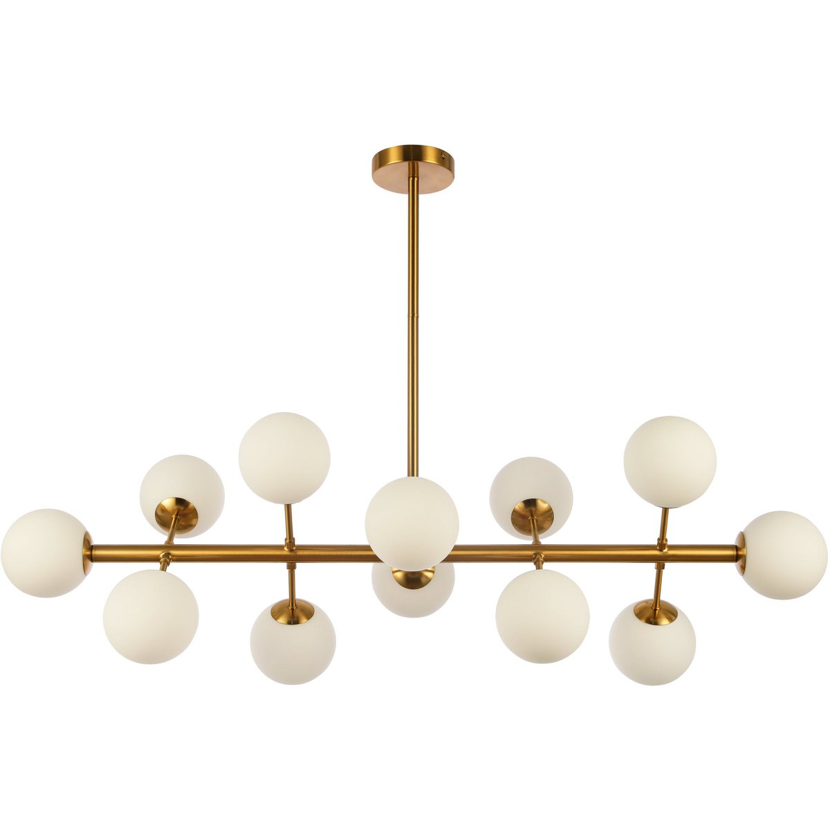 Pendant Lamp Ella White Gold Modern Chandelier With Brass
