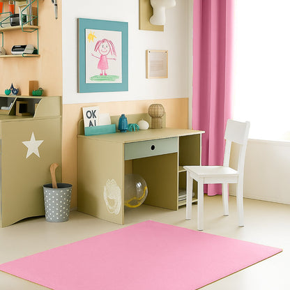 Gaasgordijnen roze 2x 65x260 cm organisch katoen