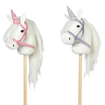 Unicorn hoorn en halter roze glitter