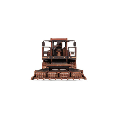 Eco Wood Art (EWA) 3D Mechanische Houten Puzzel, Harvester Forage FS80, 4264, Rood, 27x15x12cm