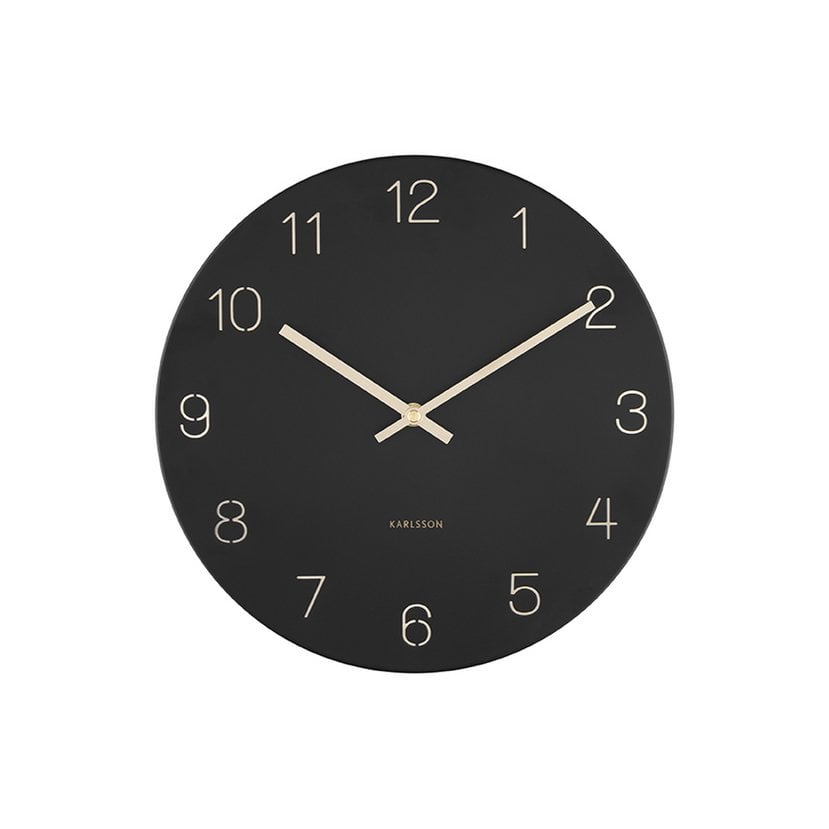 Wandklok Karlsson Charm 20 cm goud