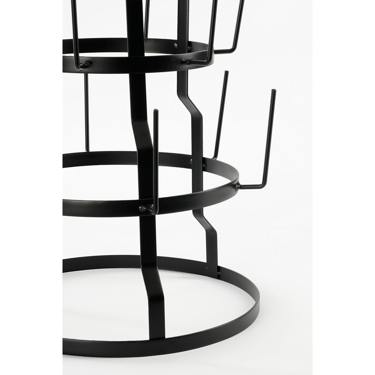 Mokkenrek zwart H76 x Ø44 cm