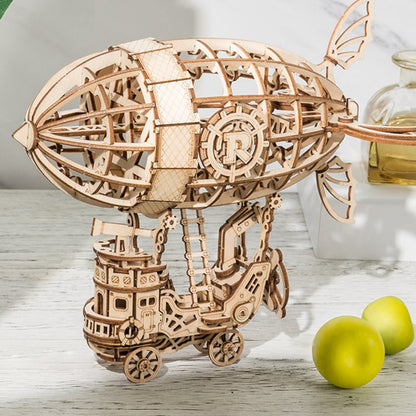 3D houten puzzel luchtballon 22,9x12,5x16,5 cm