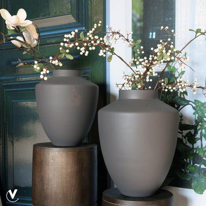 Vaas Tugela Ø24 cm bruin glas