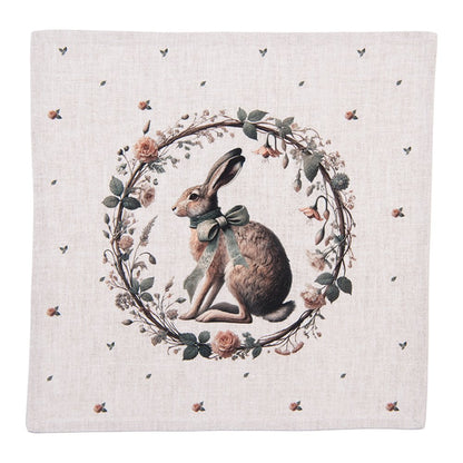 Servetten katoen set van 6 beige 40x40 cm