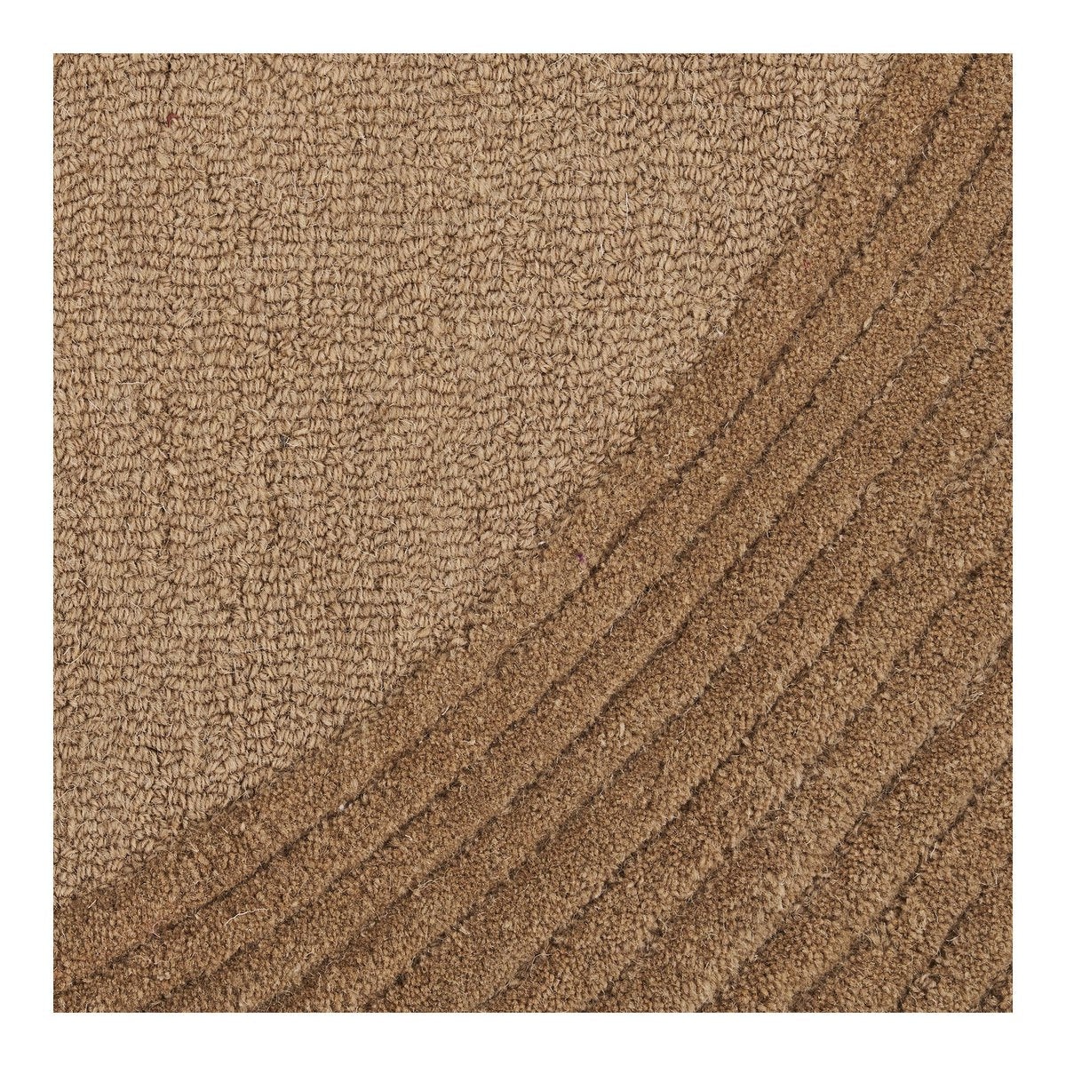 Vloerkleed handgetuft bruin 160x230 cm
