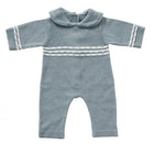 Baby onesie blue knitted 50cm