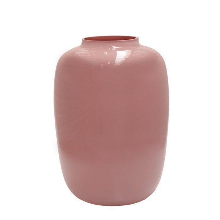 Vaas Artic M Ø25 x H35 cm pastel roze glas